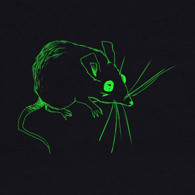 Sketch Mouse (green) by Demonic cute cat